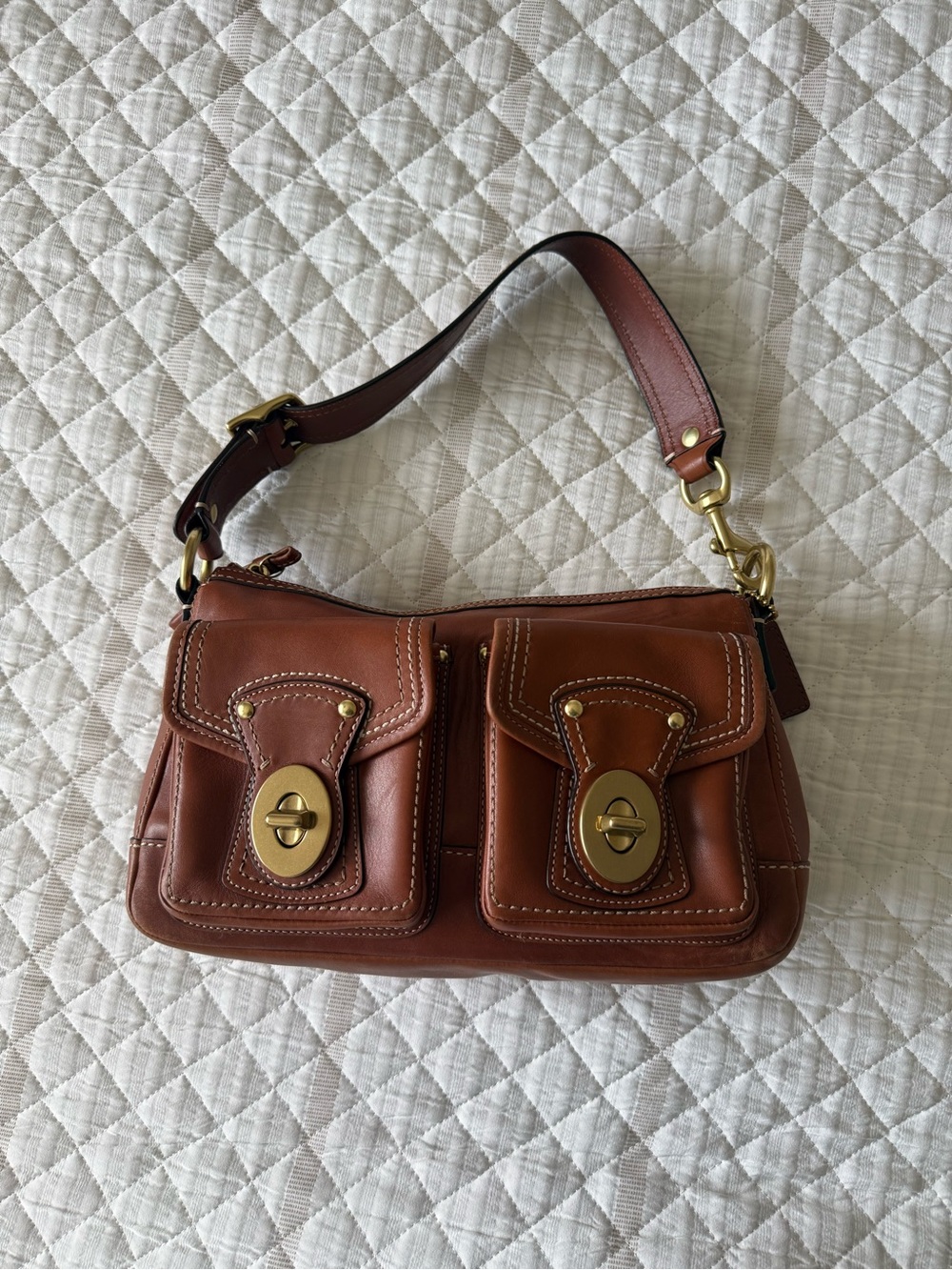 Coach Pristine Vintage Legacy Bag Brown Leather